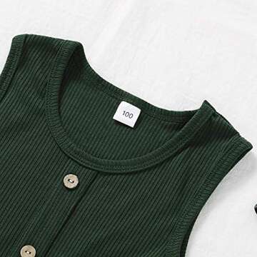 YOUNGER TREE Infant Newborn Unisex Baby Boys Girls Solid Sleeveless Romper Summer Jumpsuit One Piece Outfits Clothes (0-6 Months,Green)