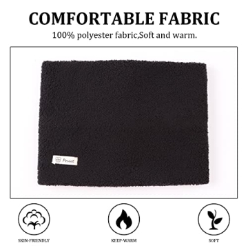 Zsedrut Kids Fleece Velvet Scarf for Winter Warmth