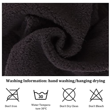 Zsedrut Kids Fleece Velvet Scarf for Winter Warmth