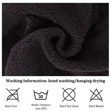 Zsedrut Kids Fleece Velvet Scarf for Winter Warmth