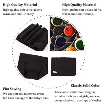 Zsedrut Kids Fleece Velvet Scarf for Winter Warmth