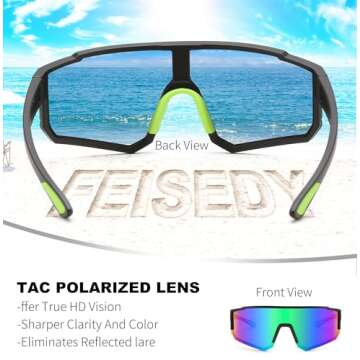 FEISEDY Kids Polarized Sunglasses for Sports and Summer