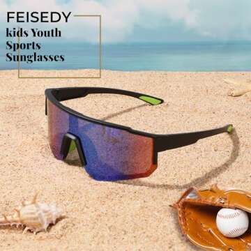 FEISEDY Kids Polarized Sunglasses for Sports and Summer