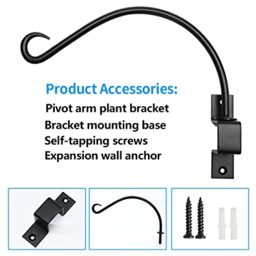 Maosen 16 Inch Swivel Plant Hangers for Garden Decor