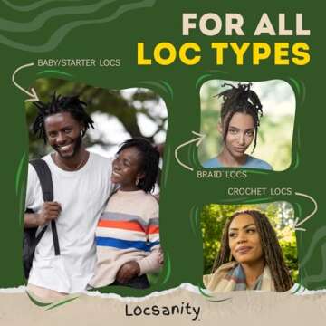 Locsanity Daily Moisturizing Spray for Dull, Dry Locs – Passion Fruit Hair and Scalp Moisturizer for Dreadlocks, Sisterlocks, Microlocks, Braids to Control Oil and Frizz (8 fl oz)