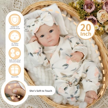 Lifelike Reborn Baby Dolls Ideal Gift for Kids