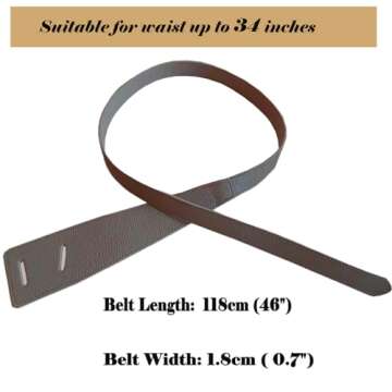 ALAIX Women's Leather Belt Dress Belt for Jeans Jumpsuit Coat Fashion Tie a Knot Genuine Leather Waist Belt Beige