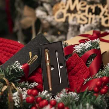 Luxury Walnut Ballpoint Pen Writing Set for Executives