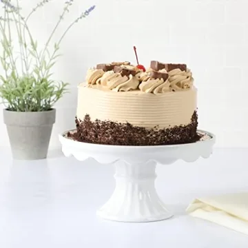 Elegant Martha Stewart 10" Stoneware Cake Stand