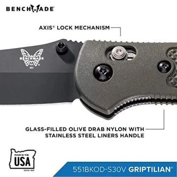 Benchmade Griptilian 551 Knife for Outdoor and Everyday Use
