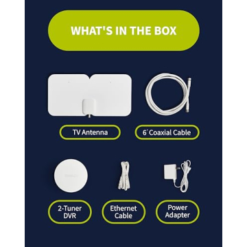 Tablo 4th Gen 2-Tuner Over-The-Air (OTA) DVR + 35-Mile Indoor TV Antenna - Watch, Pause & Record Live TV, News, Sports & Movies in Your Home Over Wi-Fi - 50+ Hrs Recording - No Subscriptions (Renewed)