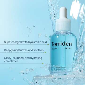 Torriden DIVE IN Hyaluronic Acid Serum 50ml(1.69 fl.oz.) * 2 (Pack of 2) | Deep Hydration to Get Glow Skin | Hyaluronic Acid, Panthenol, Allantoin | Korean Facial Serum