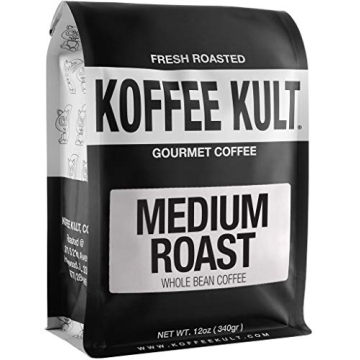 Koffee Kult Koffee Kult Medium Roast Smooth and Flavorful Medium Roast Whole Coffee Beans- Perfect f...