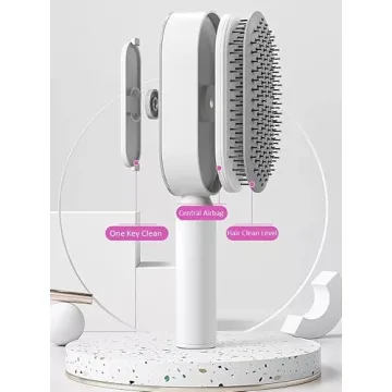 JiedHiur Stylish Self Cleaning Hair Brush for Women