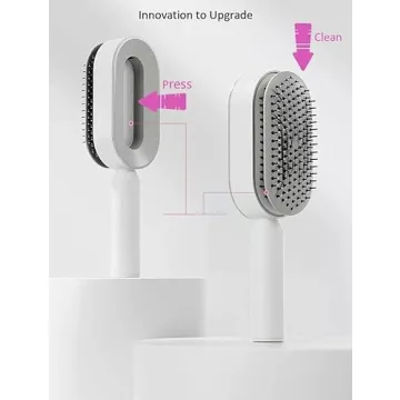 JiedHiur Stylish Self Cleaning Hair Brush for Women