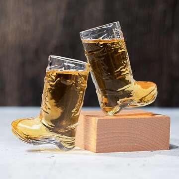 Cowboy Boot Shot Glass Set for Bachelorette Parties