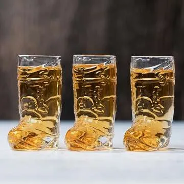 Cowboy Boot Shot Glass Set for Bachelorette Parties