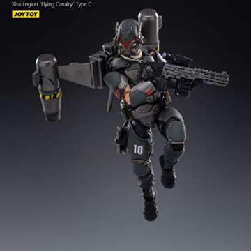 JOYTOY 1/18 Action Figures 4-Inch 10TH Legion Flying Cavalry Type C Dark Source Collection Action Figure Military Model