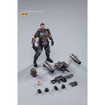 JOYTOY 1/18 Action Figures 4-Inch 10TH Legion Flying Cavalry Type C Dark Source Collection Action Figure Military Model
