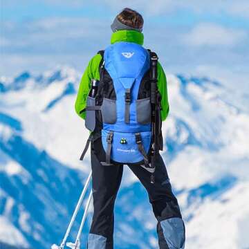 Russel Molly Hiking Backpack, 50l Camping Lightweight Bag for Outdoor