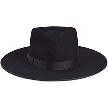 Stylish Lack of Color Women's Rancher Fedora Hat in Wool