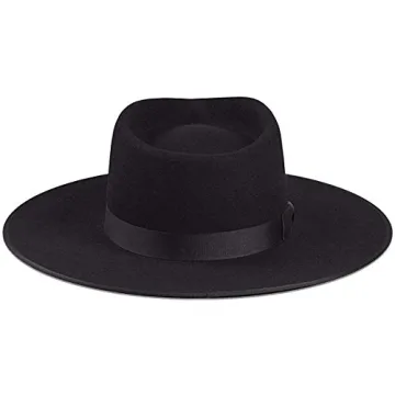 Stylish Lack of Color Women's Rancher Fedora Hat in Wool