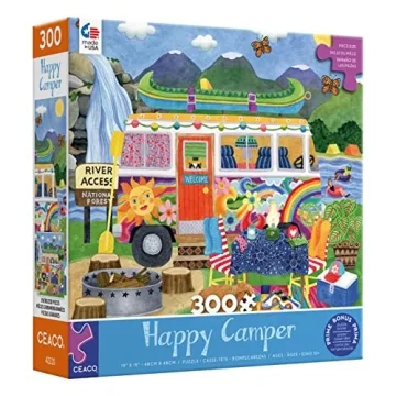 Ceaco Happy Camper 300 Piece Jigsaw Puzzle for Fun
