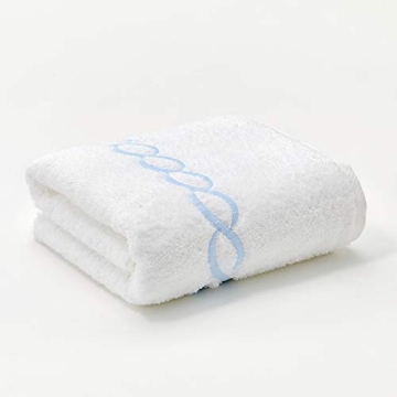 Luxury 1000 Gram Egyptian Cotton Bath Towel Blue Chain