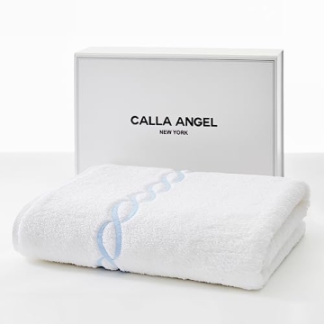 Luxury 1000 Gram Egyptian Cotton Bath Towel Blue Chain