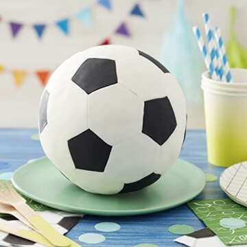 Wilton Aluminum 3D Sports Ball Pan Set, For Baking 6-Inch Spherical Shapes, Made With Natural Anodized Aluminum, Made Without PFAS