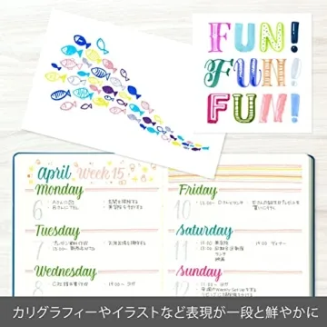 Pentel 24 Color Brush Touch Sign Pen Set for Creative Art