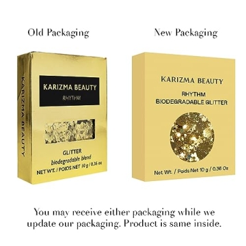 Rhythm Biodegradable Chunky Glitter // Karizma Beauty Gold Bio Glitter Eco Glitter Face Glitter Festival Chunky 10g