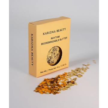 Rhythm Biodegradable Chunky Glitter // Karizma Beauty Gold Bio Glitter Eco Glitter Face Glitter Festival Chunky 10g