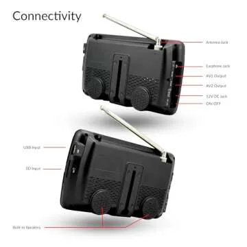 SuperSonic 7-Inch Portable LCD TV with Tuner and Inputs