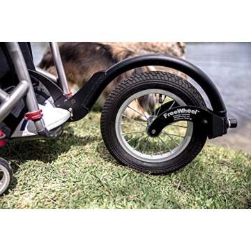 FreeWheel Wheelchair Attachment with Pneumatic Wheelchair front Wheel Tire - Cool Wheelchair Accesso...