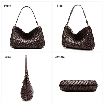 GASSDA Stylish Woven Vegan Leather Handbag for Women