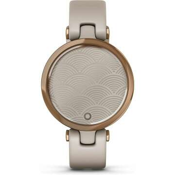 Garmin Lily™ GPS Smartwatch in Rose Gold & Tan