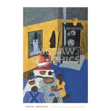Art Poster Print - This is a Family Living in Harlem, 1943 - Artist: Jacob Lawrence- Poster Size: 24...