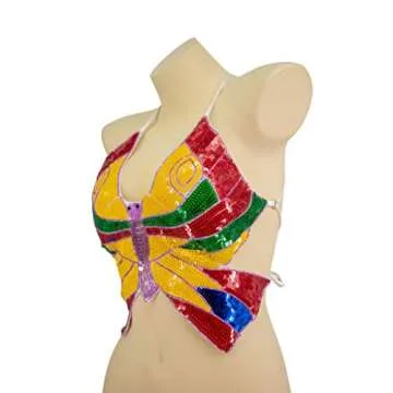 Shop Butterfly Sequin Top - Vibrant & Stylish
