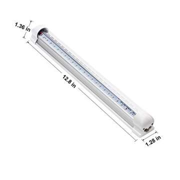 kamija UV LED Black Light, 10W USB Blacklight Tube for UV Poster, Portable Ultraviolet Light, Fluorescent Lamp for Halloween Blacklight Party Body Paints