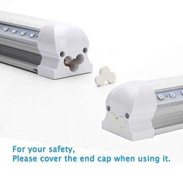 kamija UV LED Black Light, 10W USB Blacklight Tube for UV Poster, Portable Ultraviolet Light, Fluorescent Lamp for Halloween Blacklight Party Body Paints