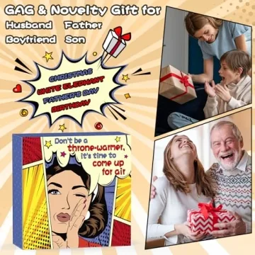 Funny Toilet Sand Timer Gag Gift for Men and Dad