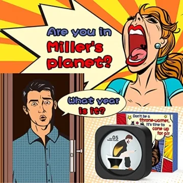 Funny Toilet Sand Timer Gag Gift for Men and Dad