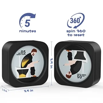 Funny Toilet Sand Timer Gag Gift for Men and Dad