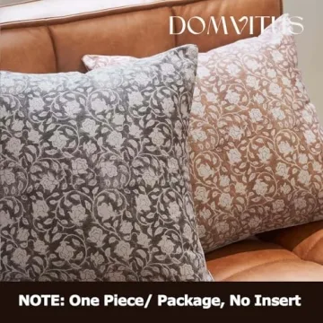 Stylish DOMVITUS Floral Pillow Cover 18x18 for Cozy Homes