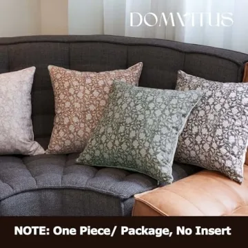 Stylish DOMVITUS Floral Pillow Cover 18x18 for Cozy Homes