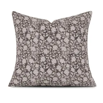Stylish DOMVITUS Floral Pillow Cover 18x18 for Cozy Homes
