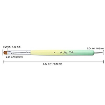 Premium Ivy-L Dual Nail Brush for Gel and Acrylic Art