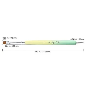 Premium Ivy-L Dual Nail Brush for Gel and Acrylic Art