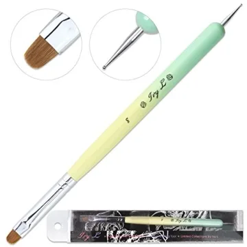 Premium Ivy-L Dual Nail Brush for Gel and Acrylic Art